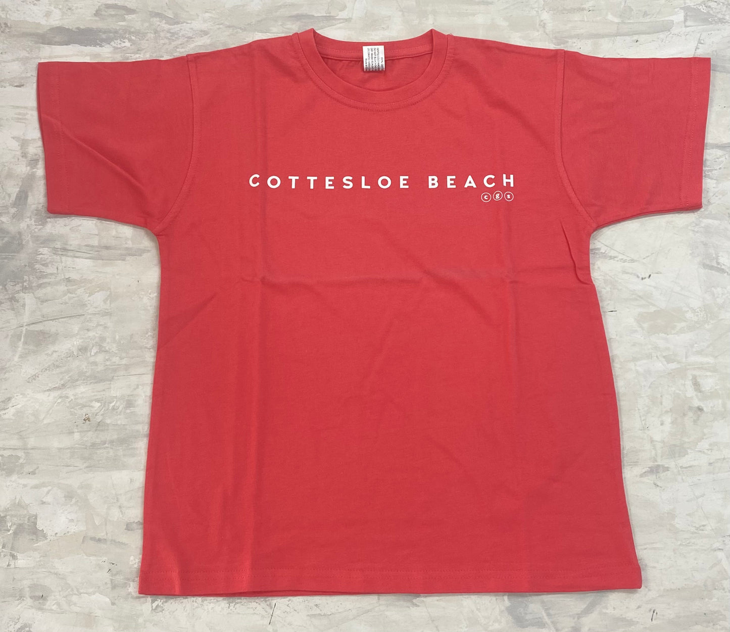 Coral Unisex T-shirt - White Text