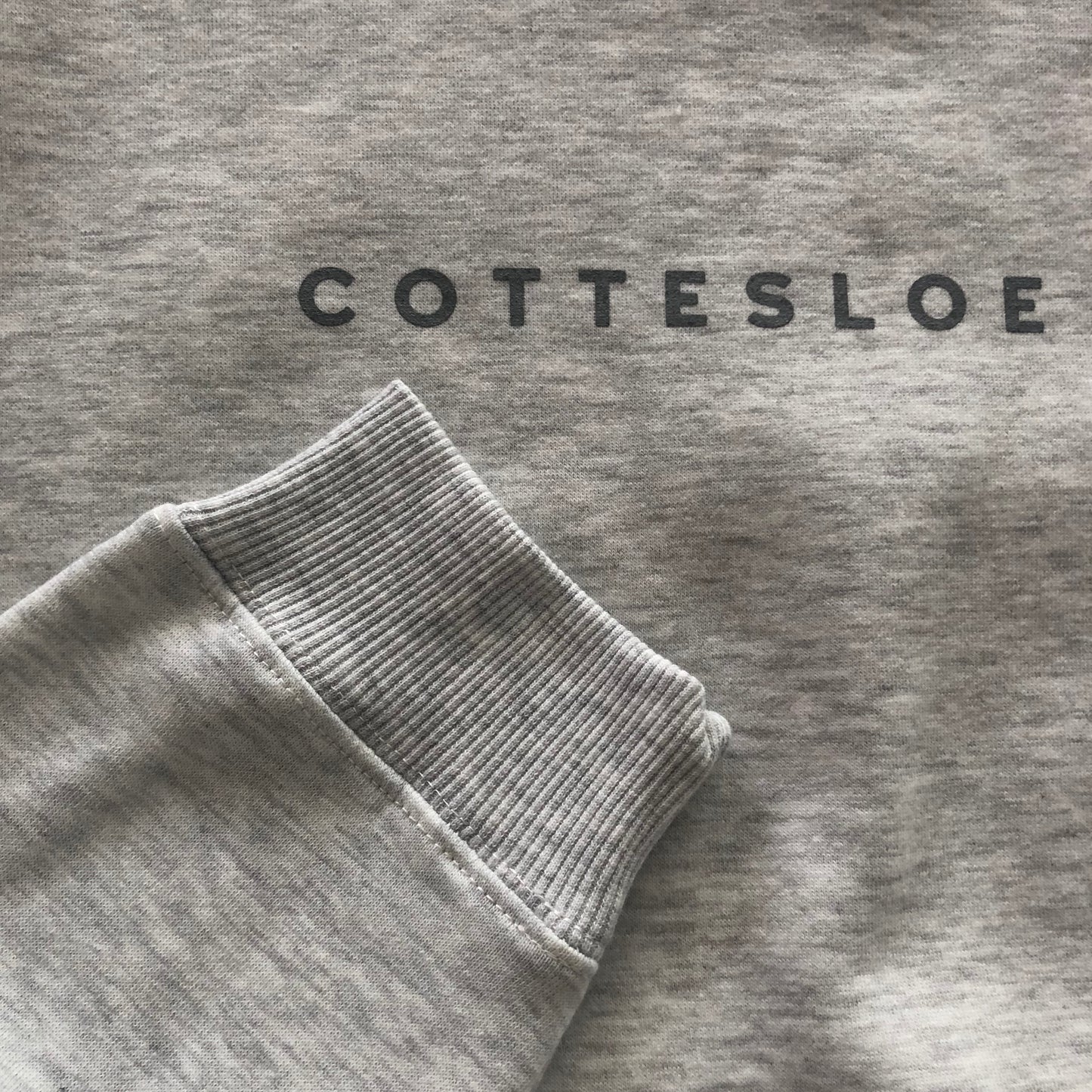 Snow Marle Unisex Crew Neck - Grey Text