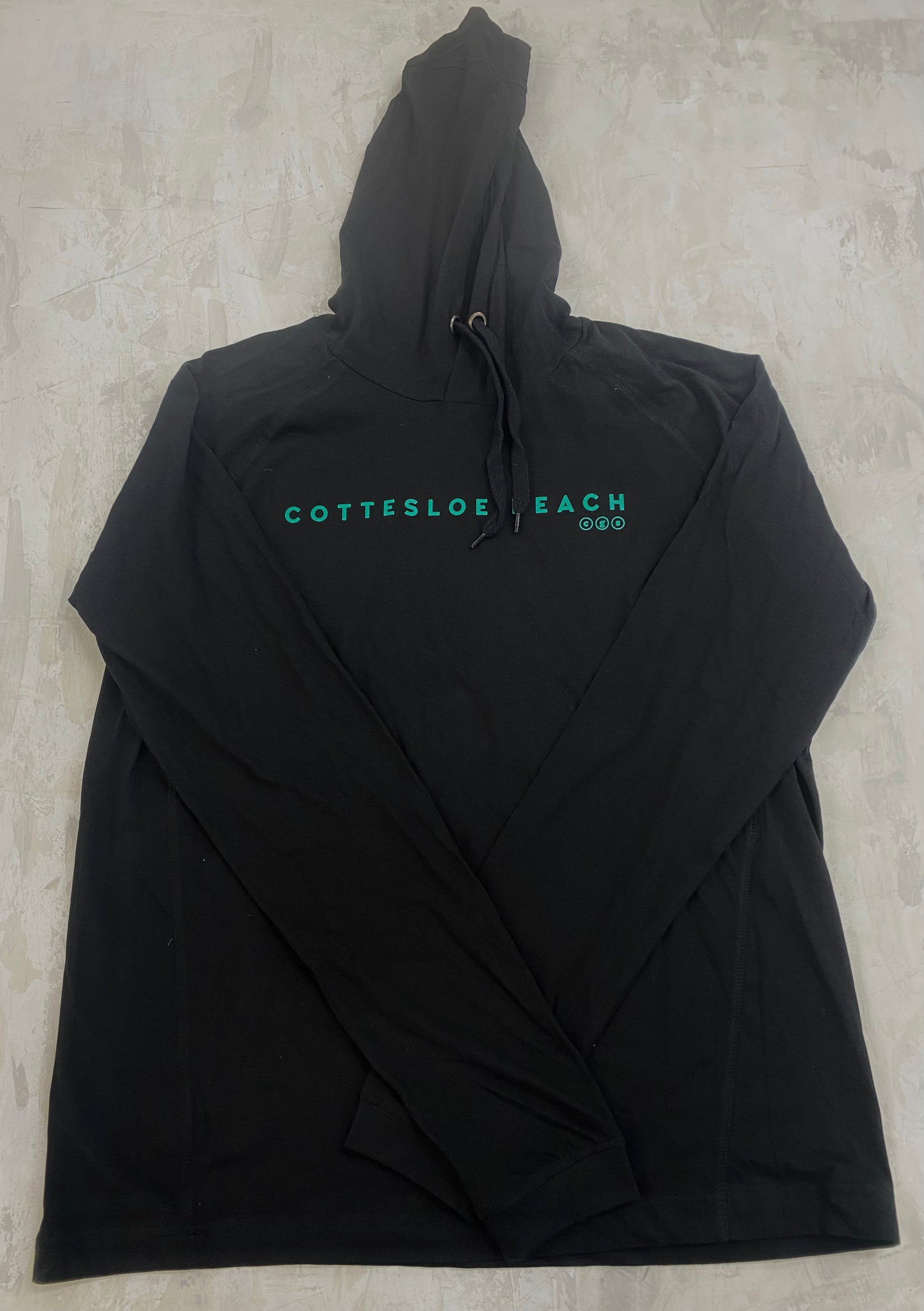 Black Hooded T-Shirts - Green Text