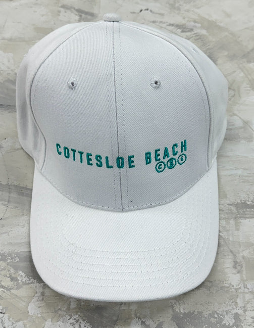 White Cap - Green Text