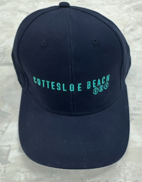 Navy Cap - Green Text