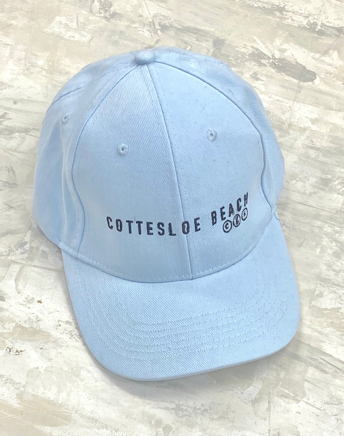 Powder Blue Cap - Black Text