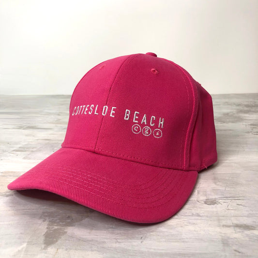 Hot Pink Cap - White Text