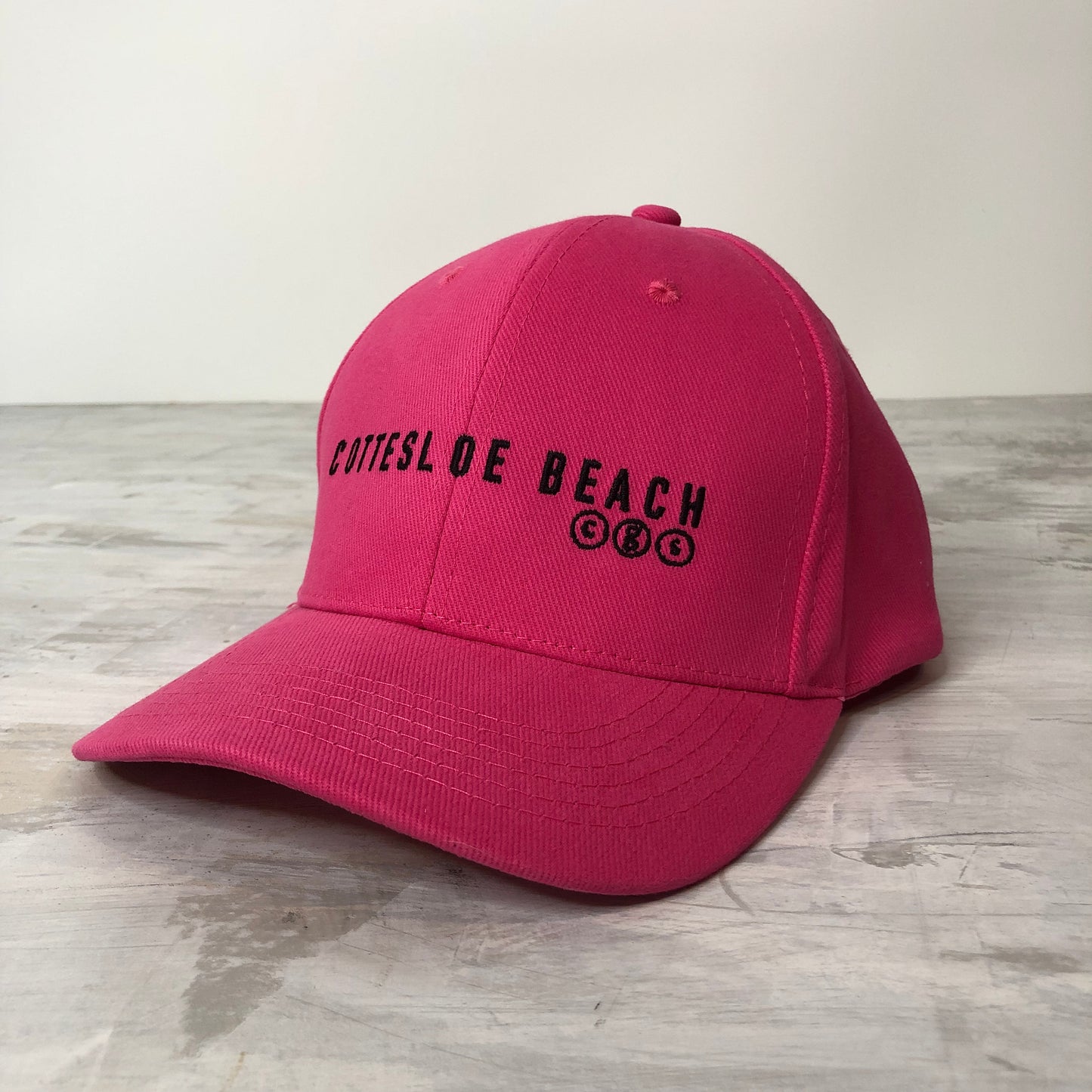 Hot Pink Cap - Black Text