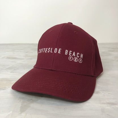 Maroon Cap - White Text