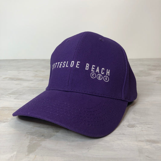 Purple Cap - White Text