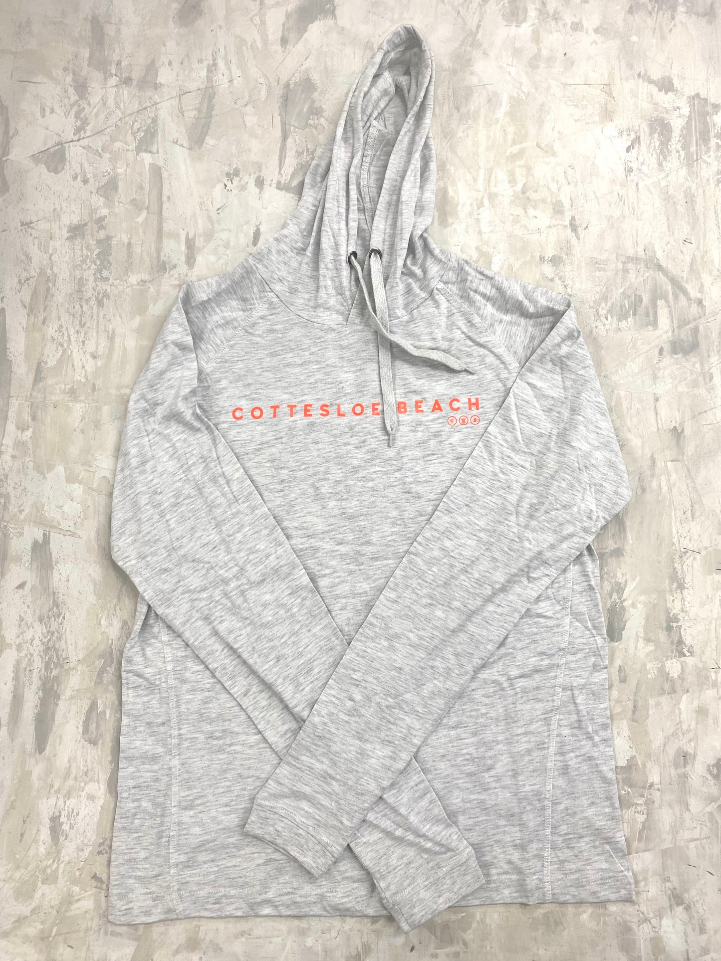 Snow Marle Hooded T-Shirts - Orange Text