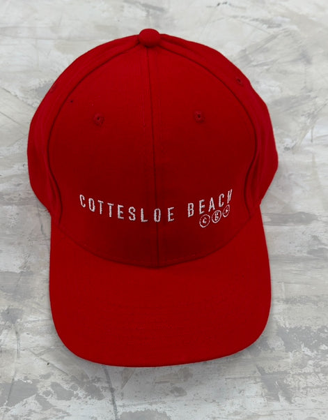 Red Cap - White Text