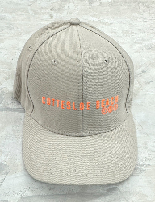 Stone Cap - Orange Text