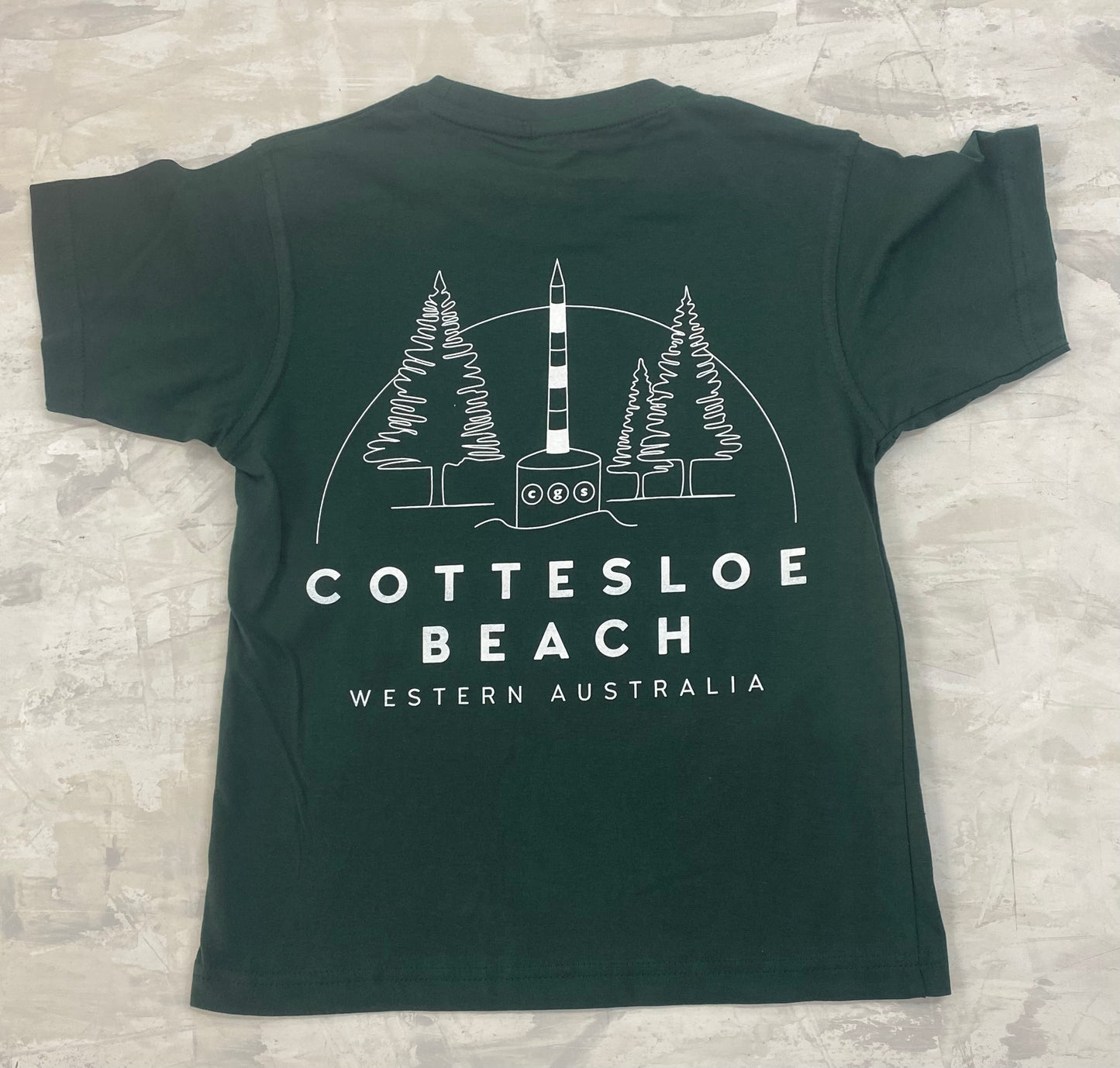 Bottle Green Unisex T-shirt - White Back Logo