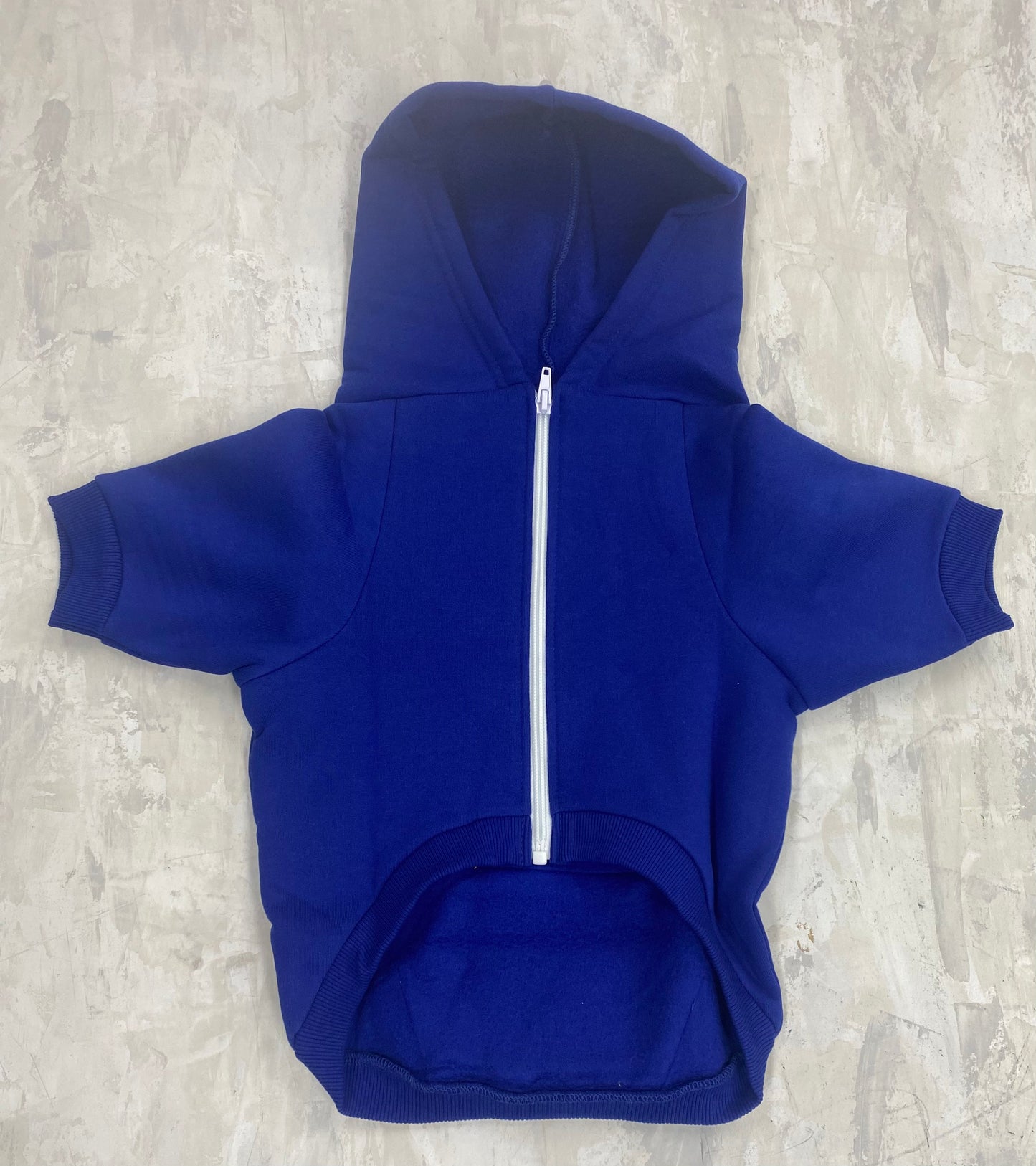 Dog Hoodie Royal Blue - White Text