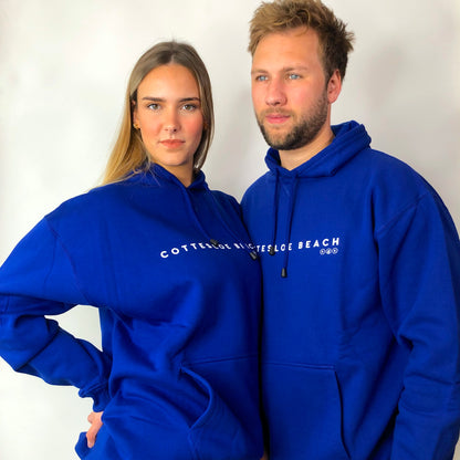 Unisex Royal Blue Hoodie - White Text